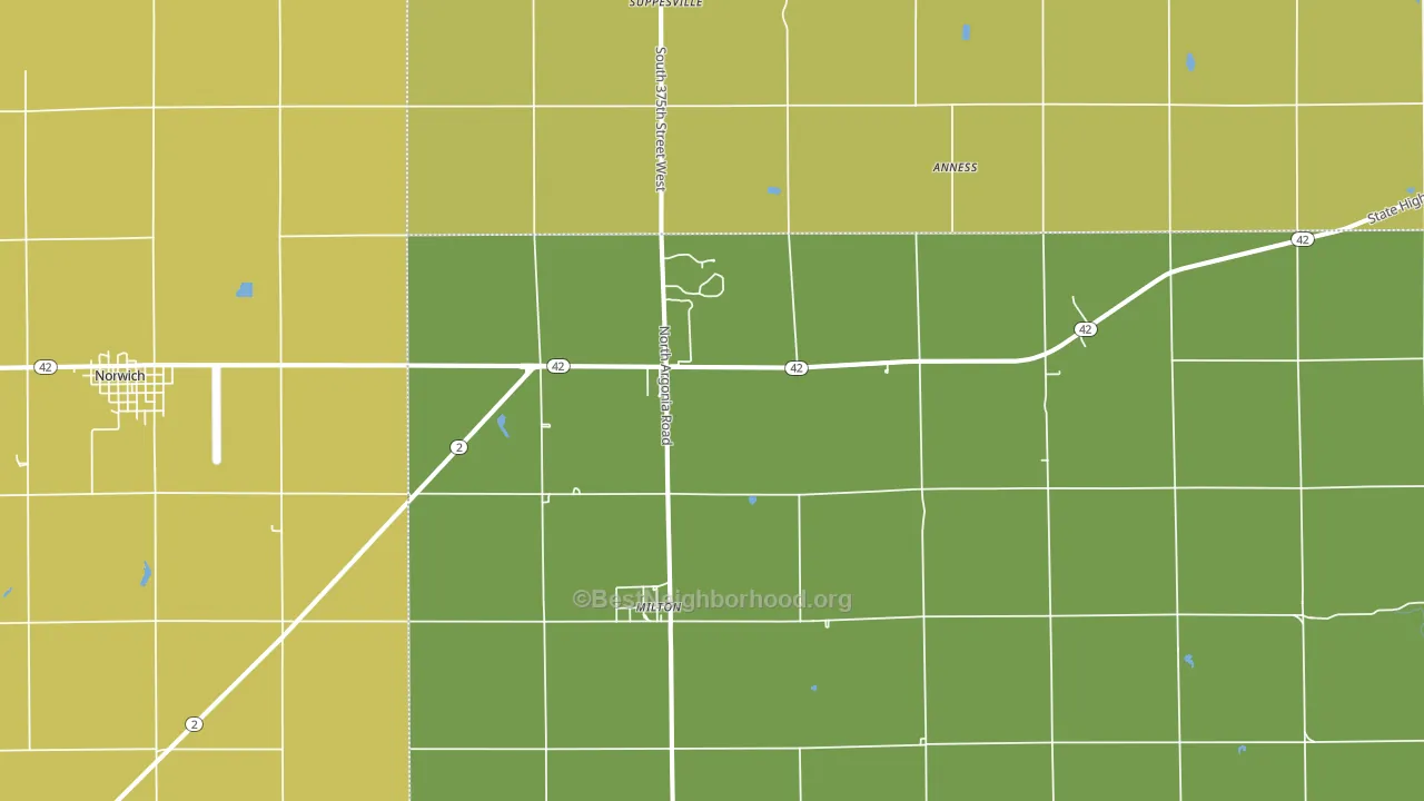 67106, KS block-group voter-turnout map