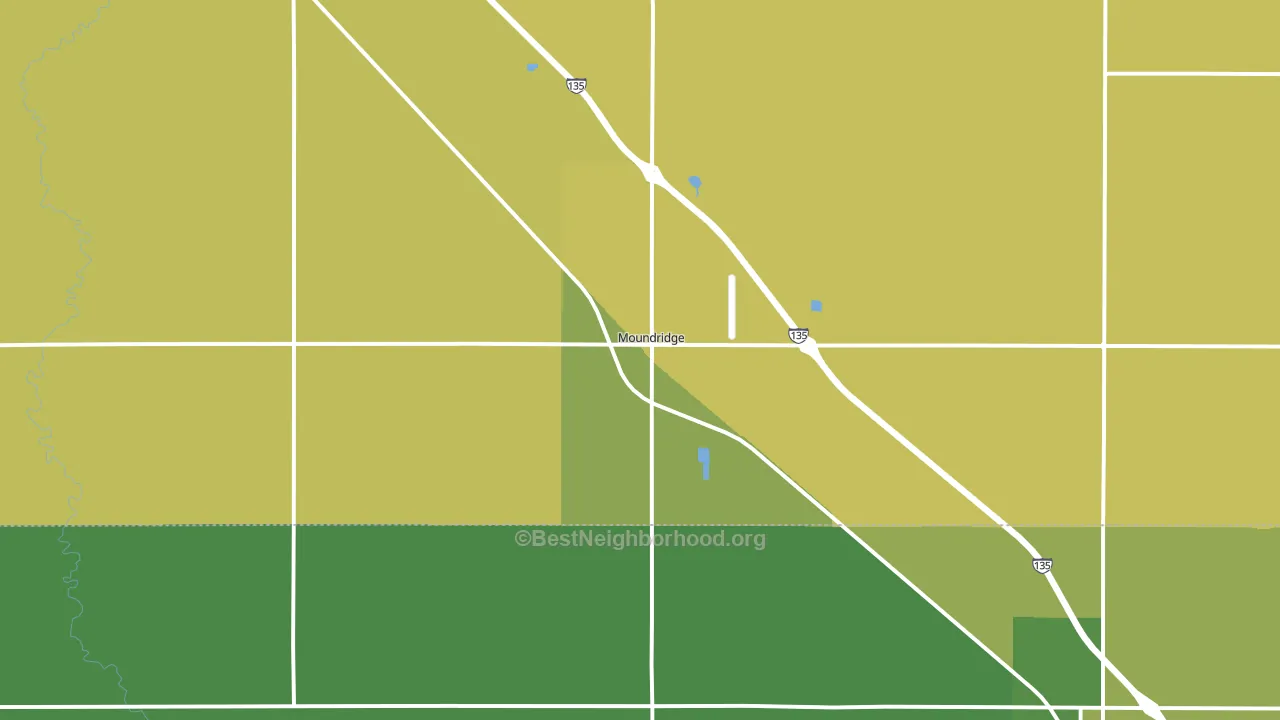 67107, KS block-group voter-turnout map