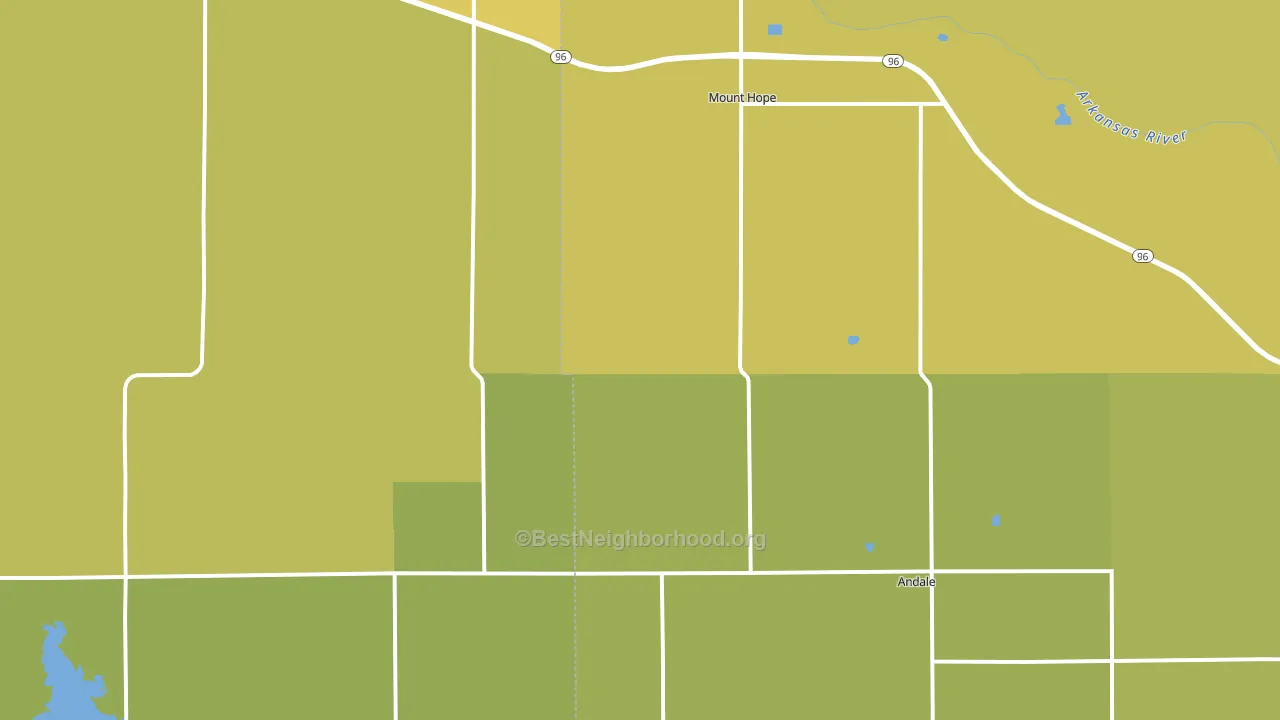 67108, KS block-group voter-turnout map