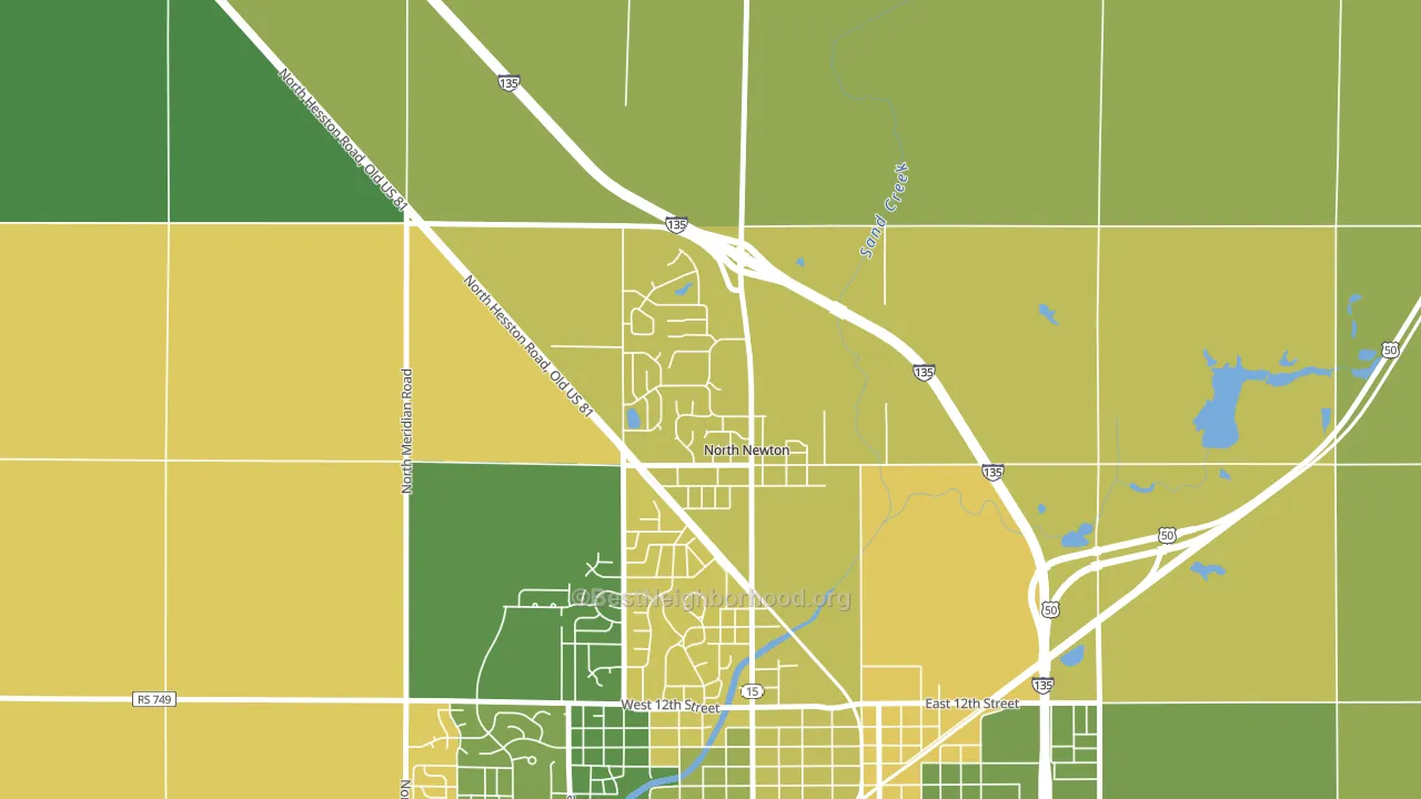 67117, KS block-group voter-turnout map