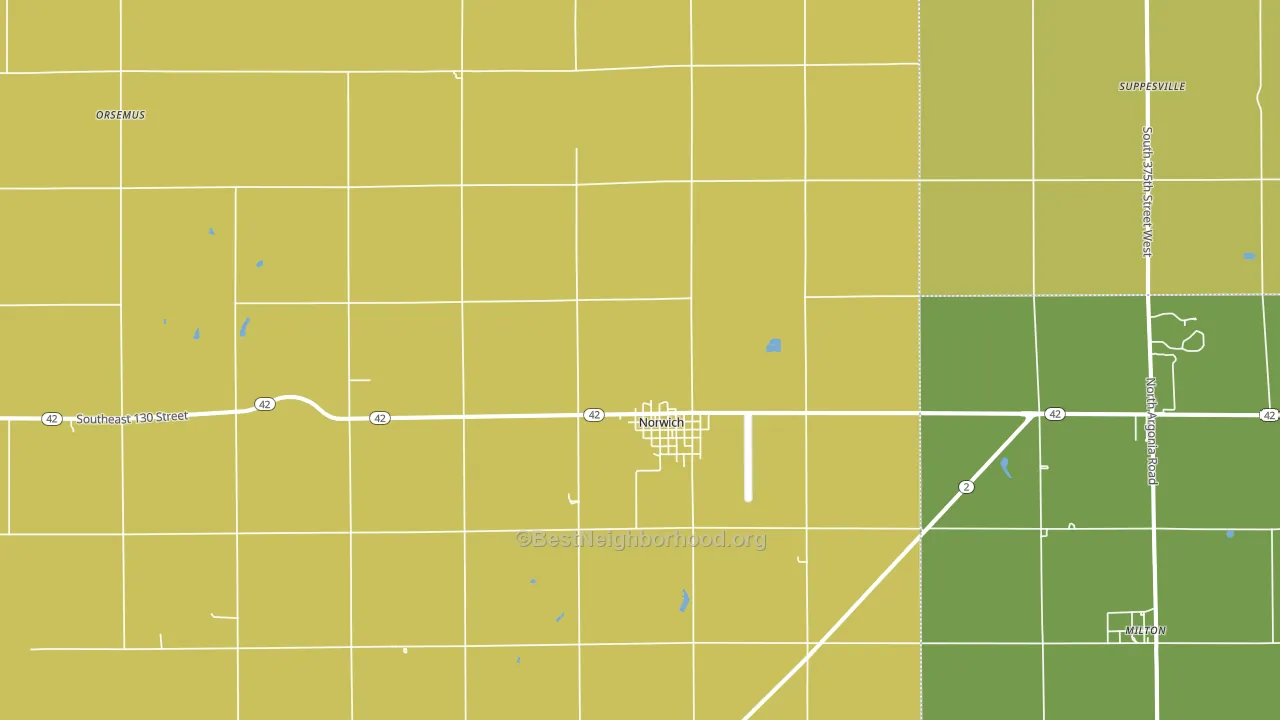 67118, KS block-group voter-turnout map