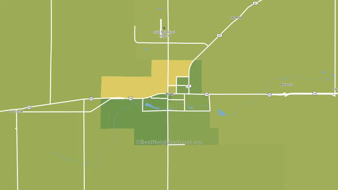 67124, KS block-group voter-turnout map