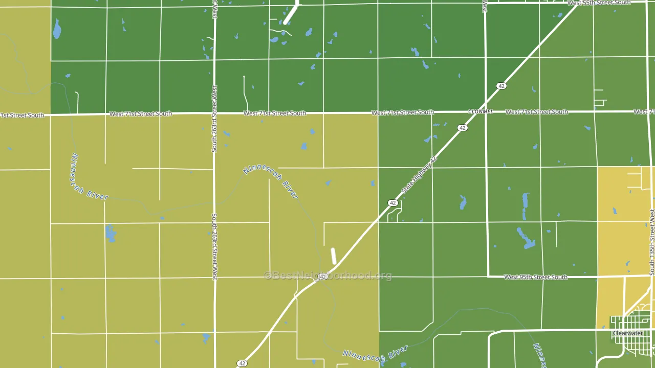 67149, KS block-group voter-turnout map