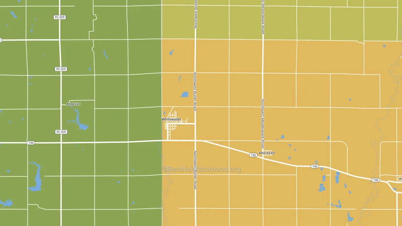 67154, KS block-group voter-turnout map