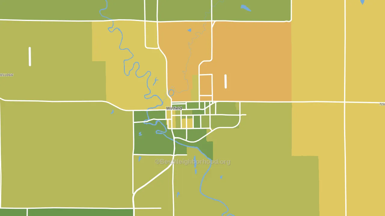 67156, KS block-group voter-turnout map