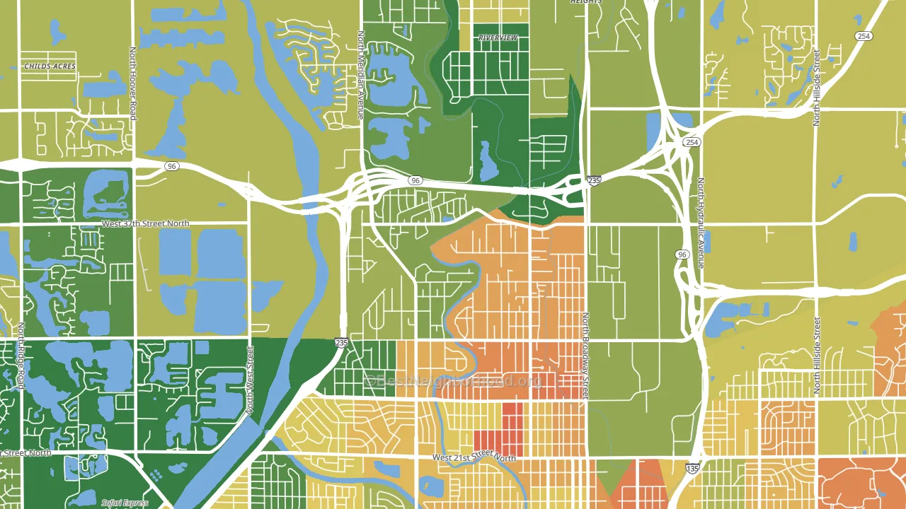 67204, KS block-group voter-turnout map