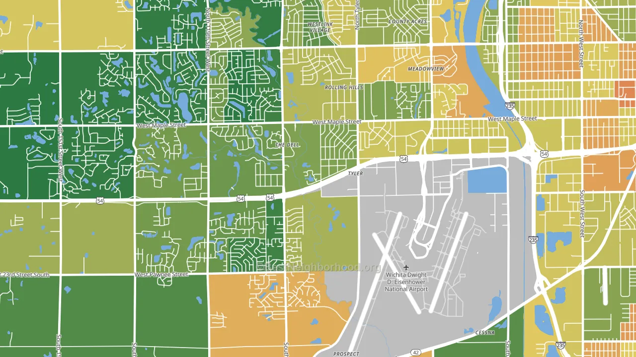 67209, KS block-group voter-turnout map