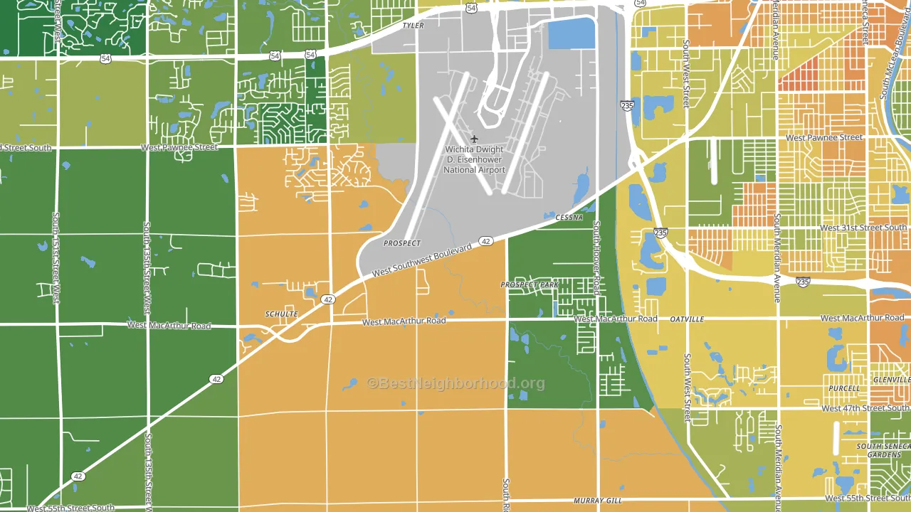 67215, KS block-group voter-turnout map