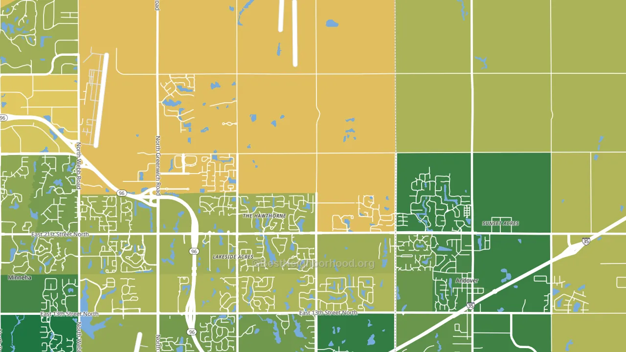 67228, KS block-group voter-turnout map