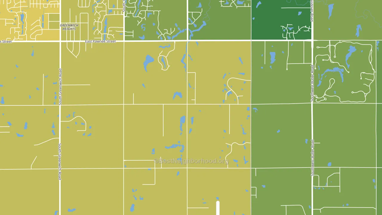 67232, KS block-group voter-turnout map