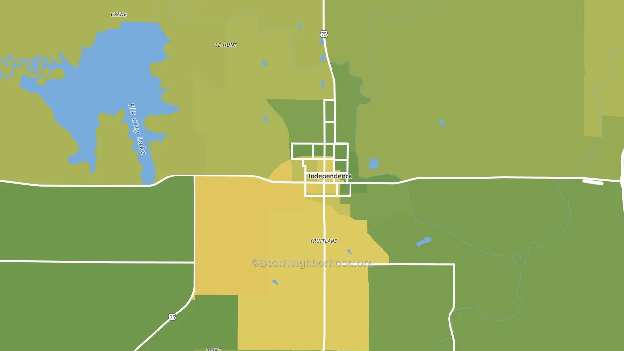 67301, KS block-group voter-turnout map