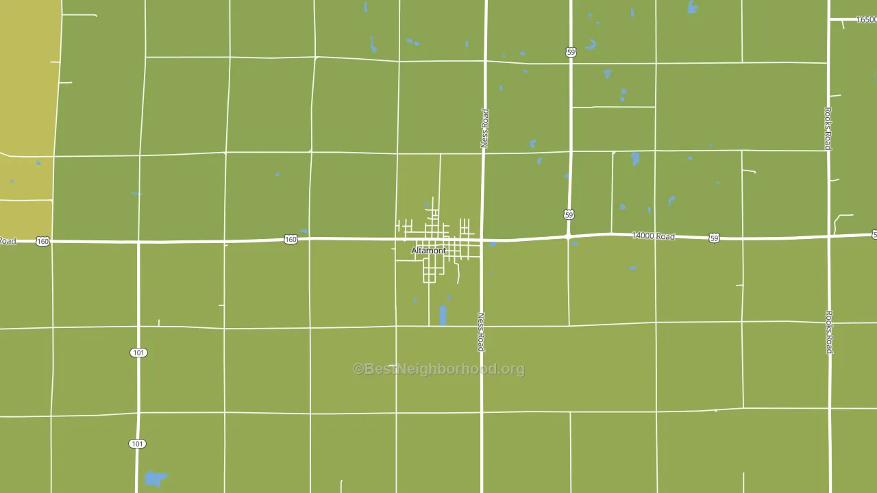 67330, KS block-group voter-turnout map