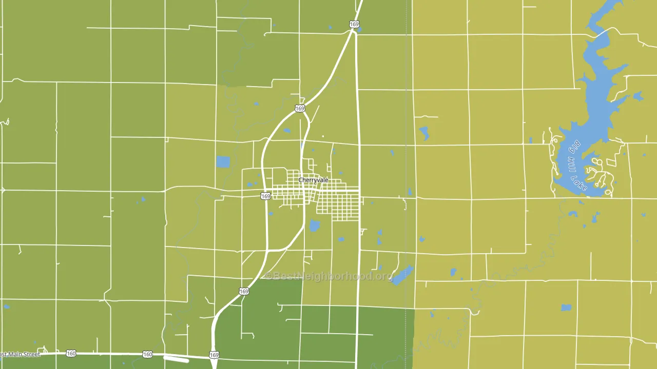 67335, KS block-group voter-turnout map
