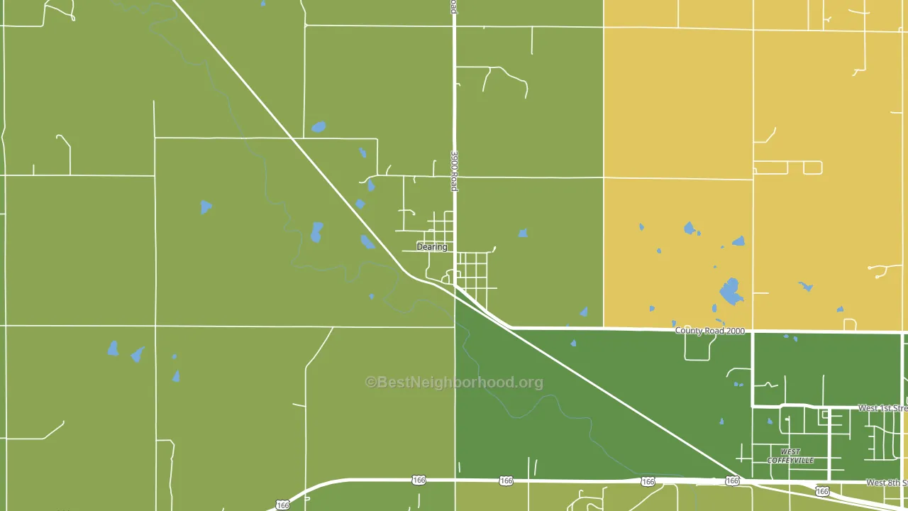 67340, KS block-group voter-turnout map