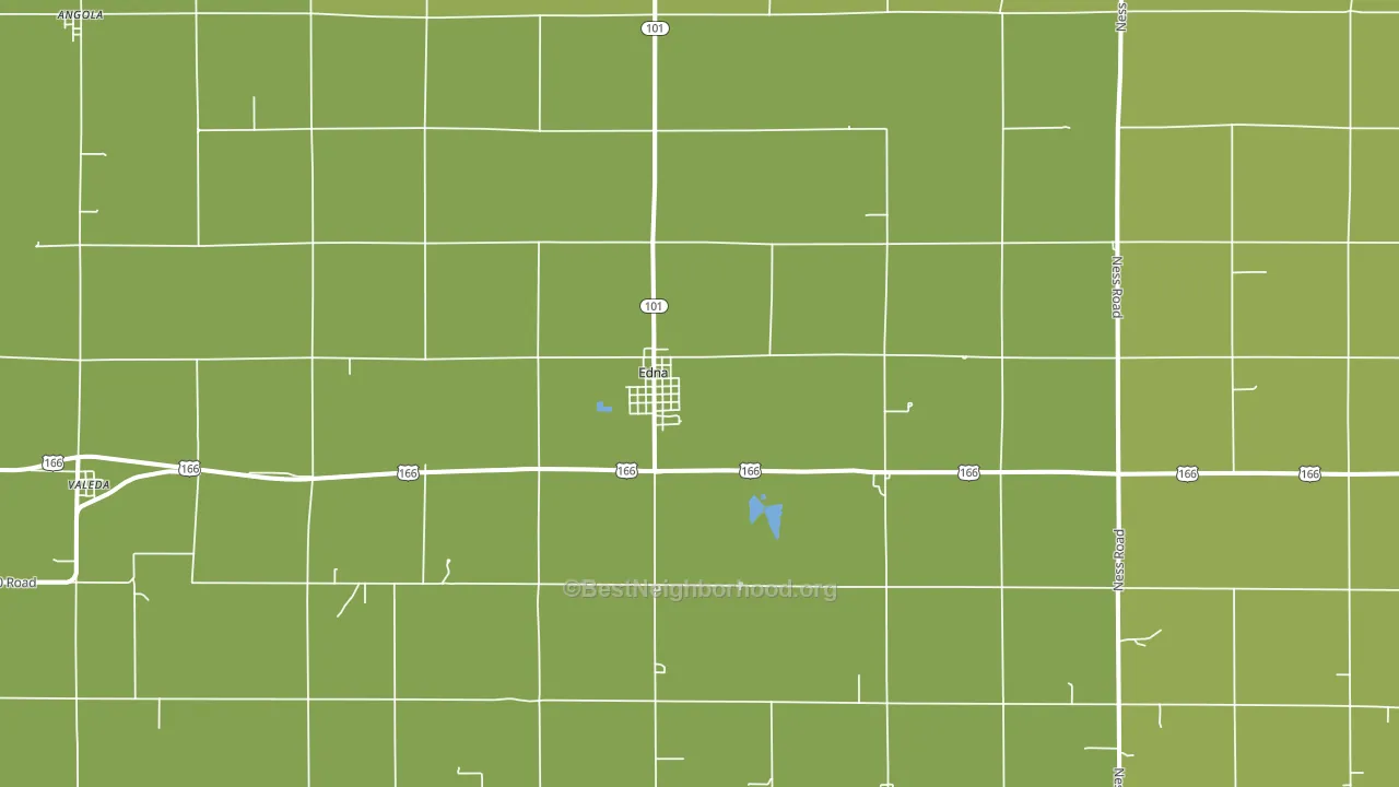 67342, KS block-group voter-turnout map