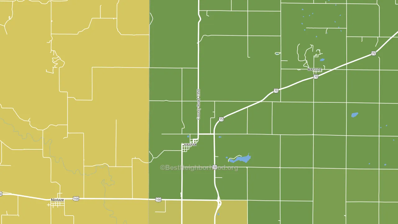 67347, KS block-group voter-turnout map