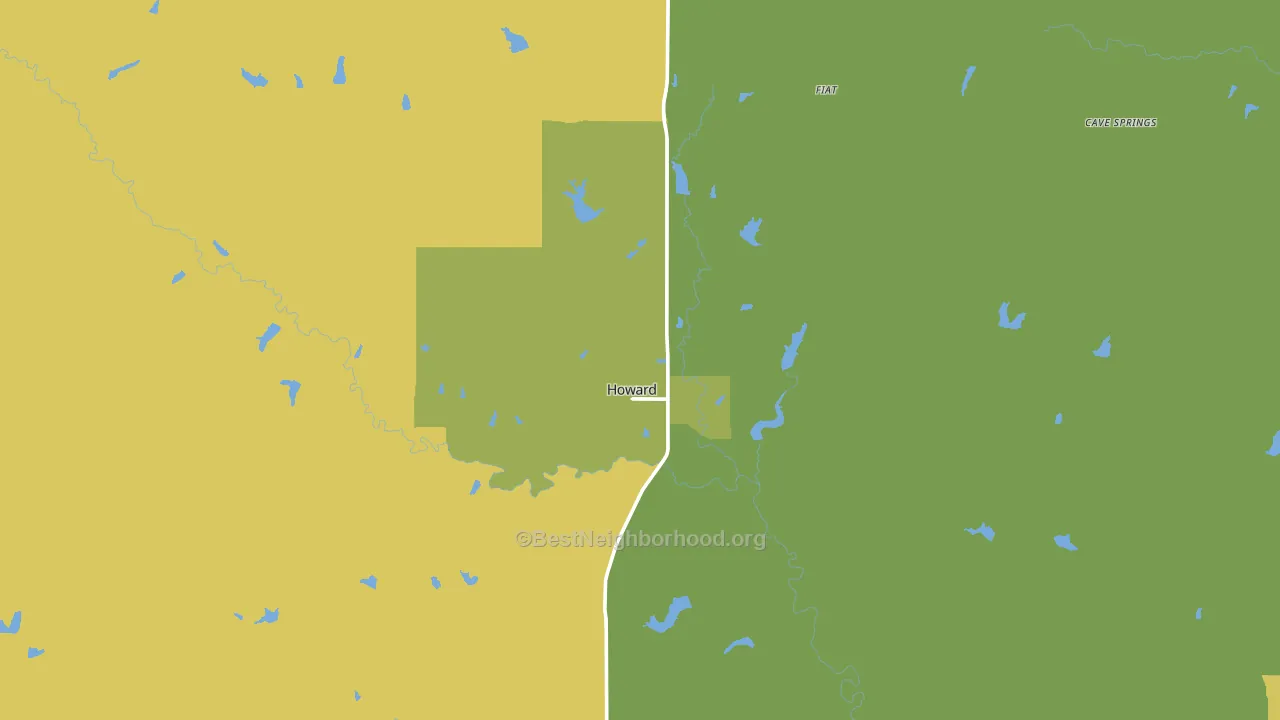 67349, KS block-group voter-turnout map