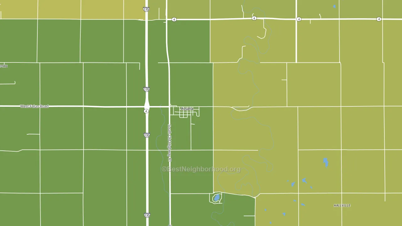 67416, KS block-group voter-turnout map