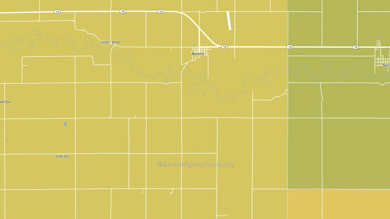 67423, KS block-group voter-turnout map