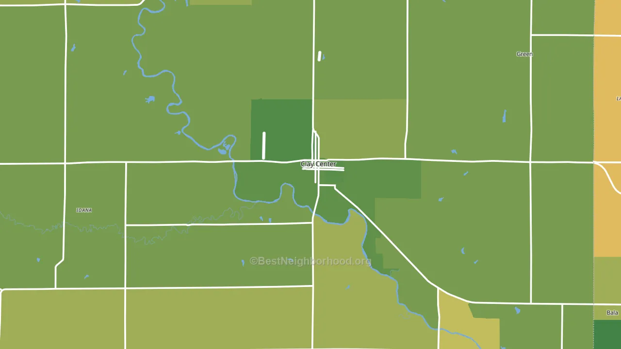 67432, KS block-group voter-turnout map