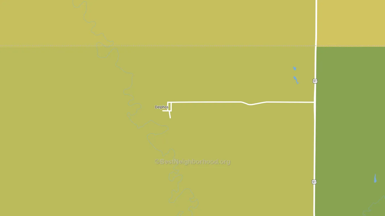67436, KS block-group voter-turnout map
