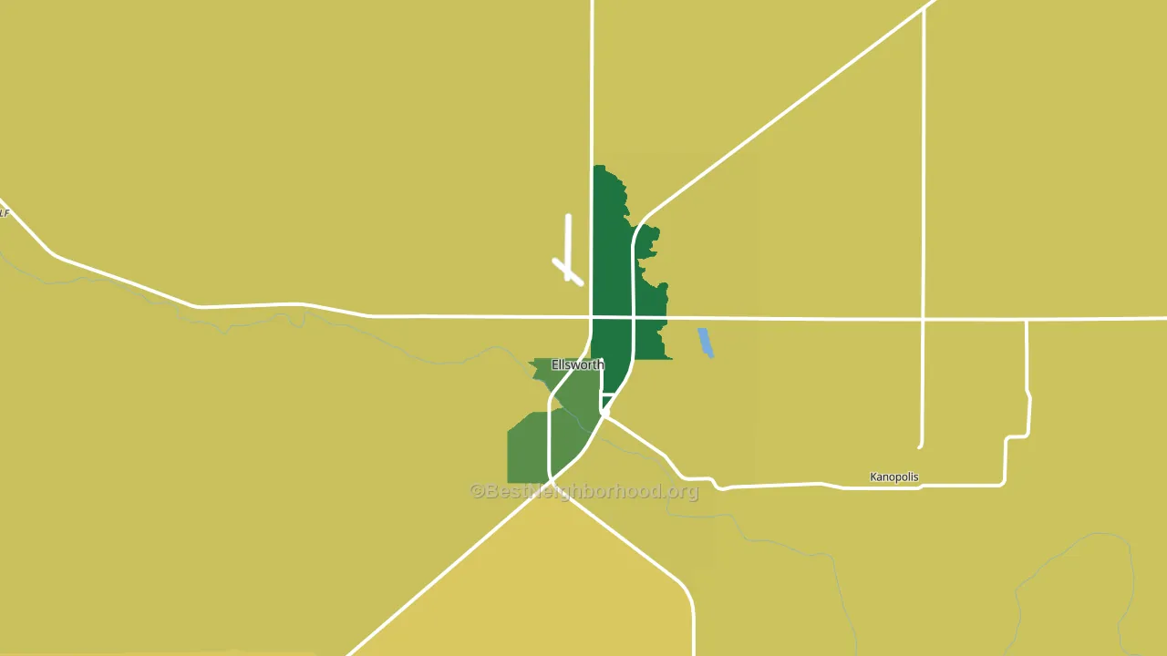 67439, KS block-group voter-turnout map