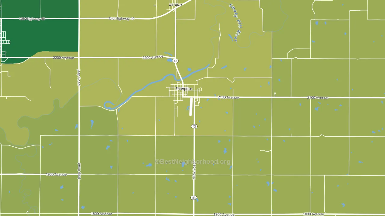 67441, KS block-group voter-turnout map