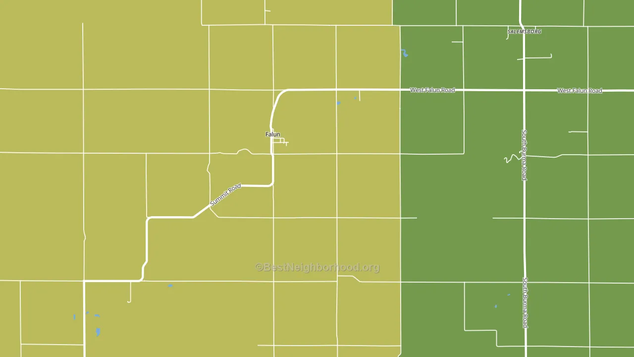 67442, KS block-group voter-turnout map