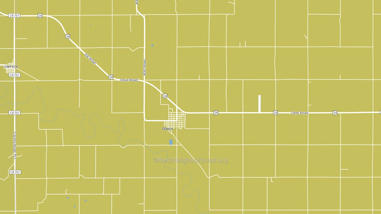 67445, KS block-group voter-turnout map