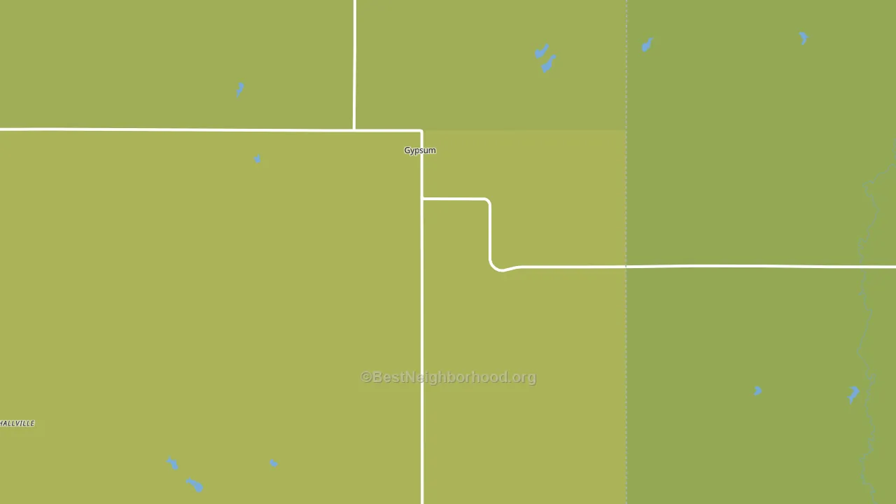 67448, KS block-group voter-turnout map