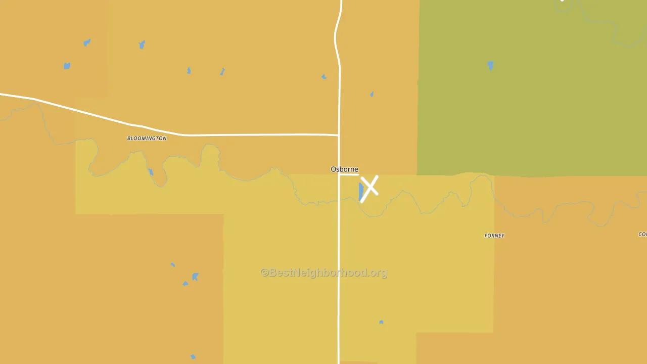 67473, KS block-group voter-turnout map
