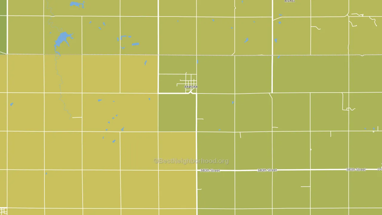 67475, KS block-group voter-turnout map