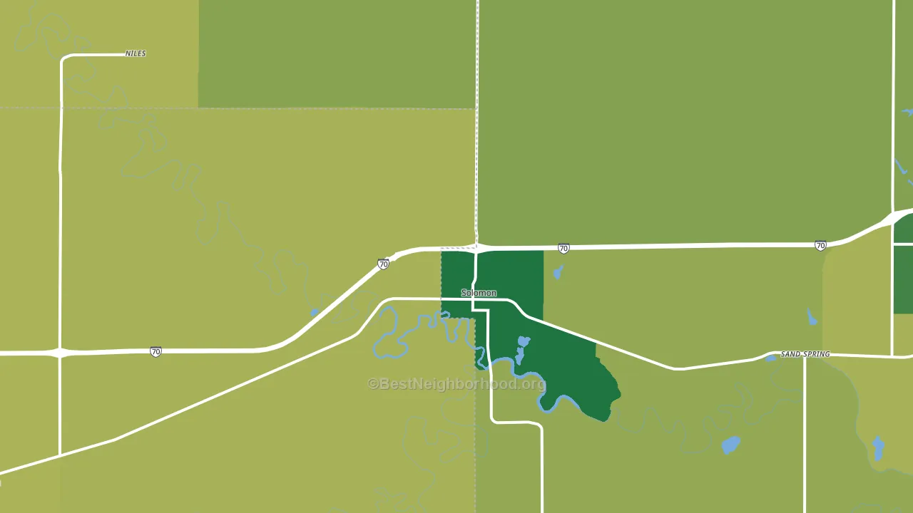67480, KS block-group voter-turnout map