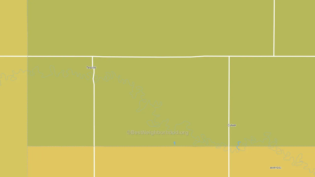 67484, KS block-group voter-turnout map