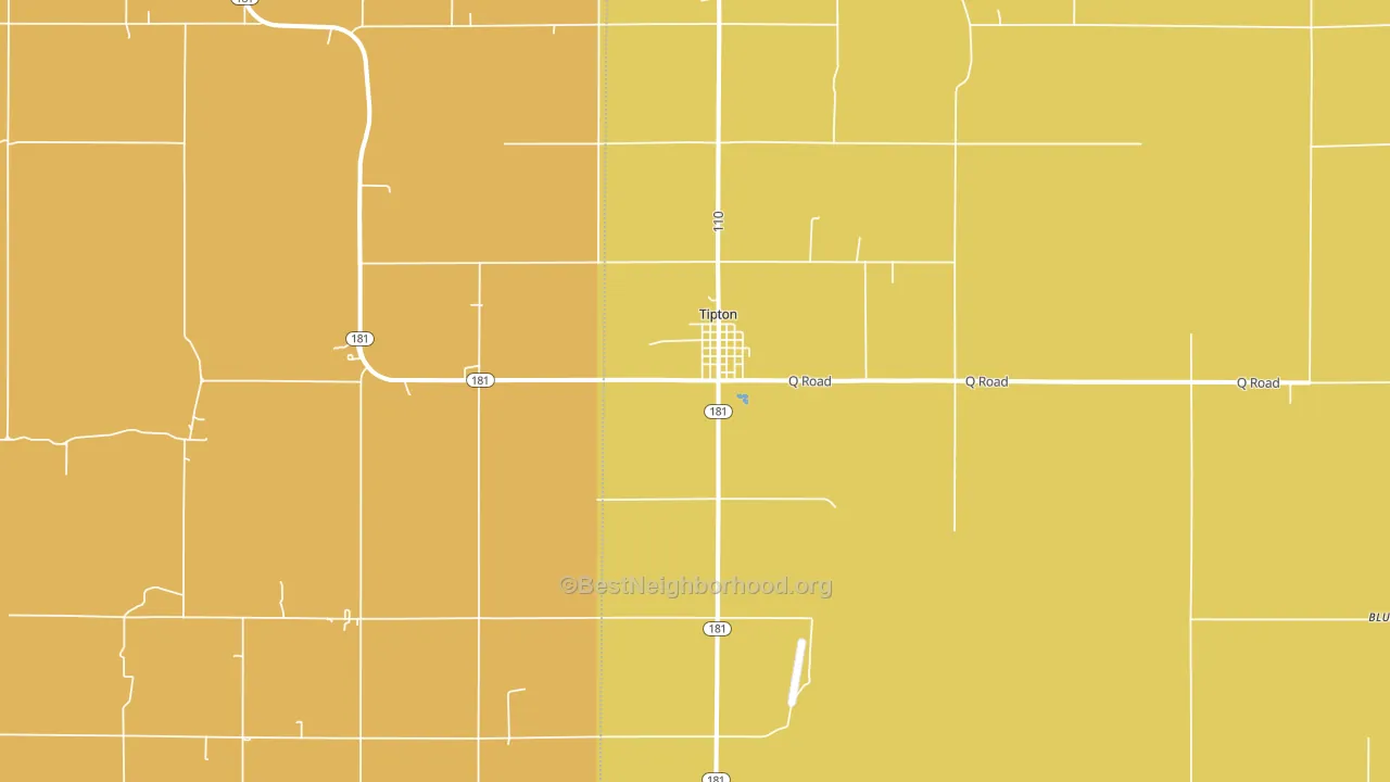 67485, KS block-group voter-turnout map