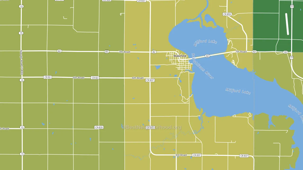 67487, KS block-group voter-turnout map