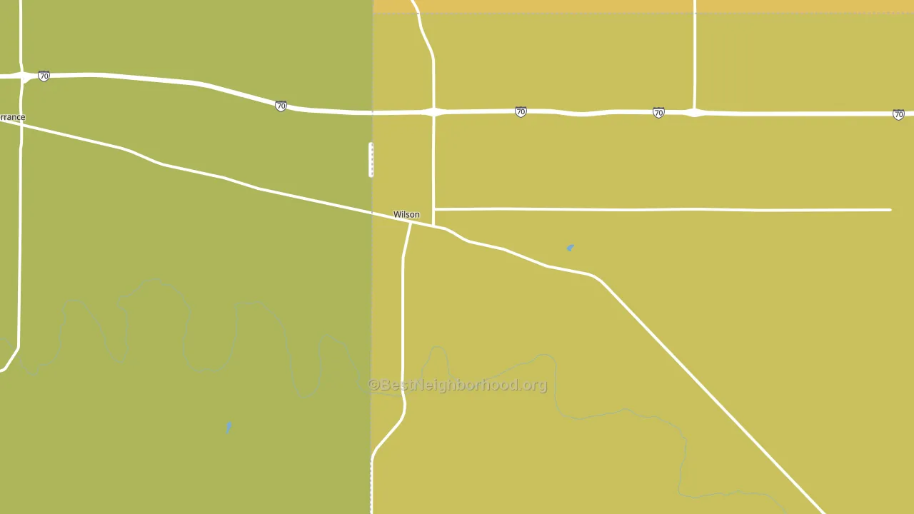 67490, KS block-group voter-turnout map