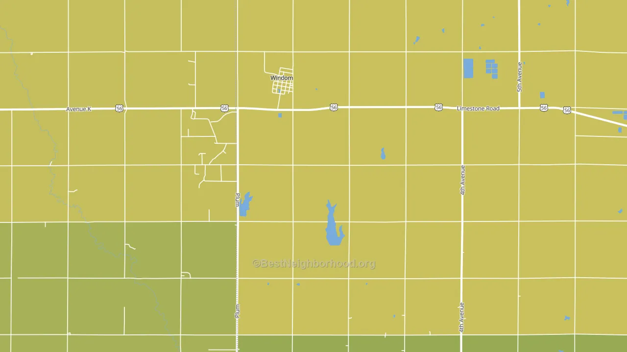67491, KS block-group voter-turnout map