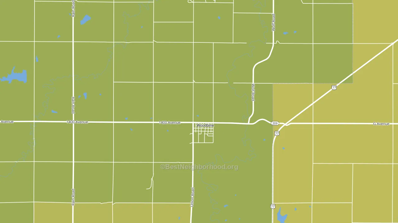 67492, KS block-group voter-turnout map