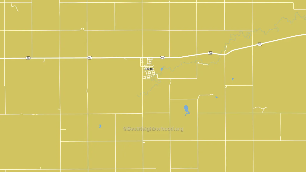 67516, KS block-group voter-turnout map