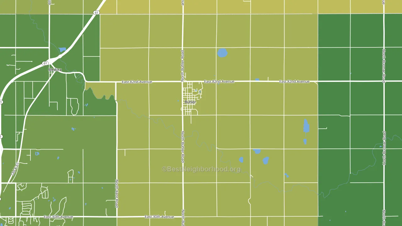 67522, KS block-group voter-turnout map