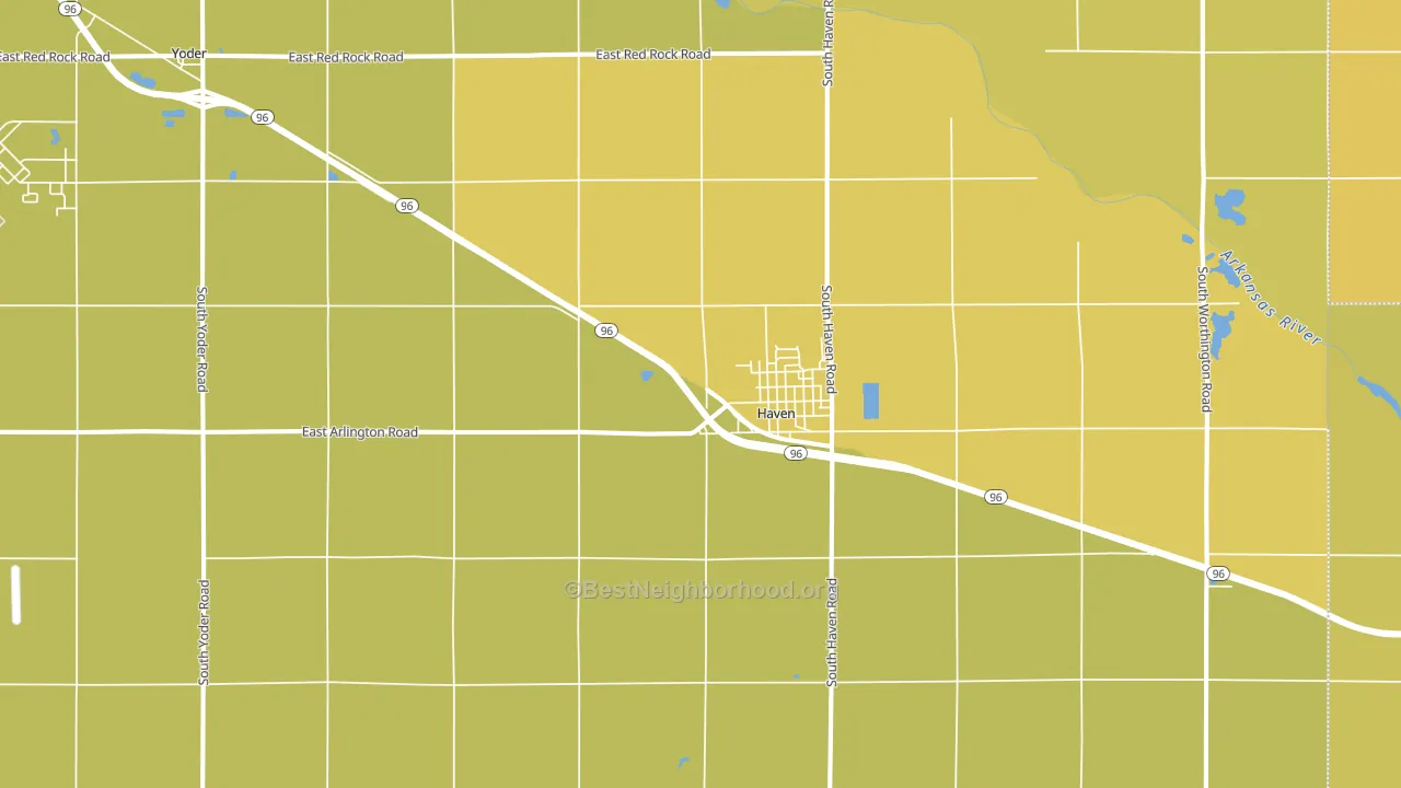 67543, KS block-group voter-turnout map