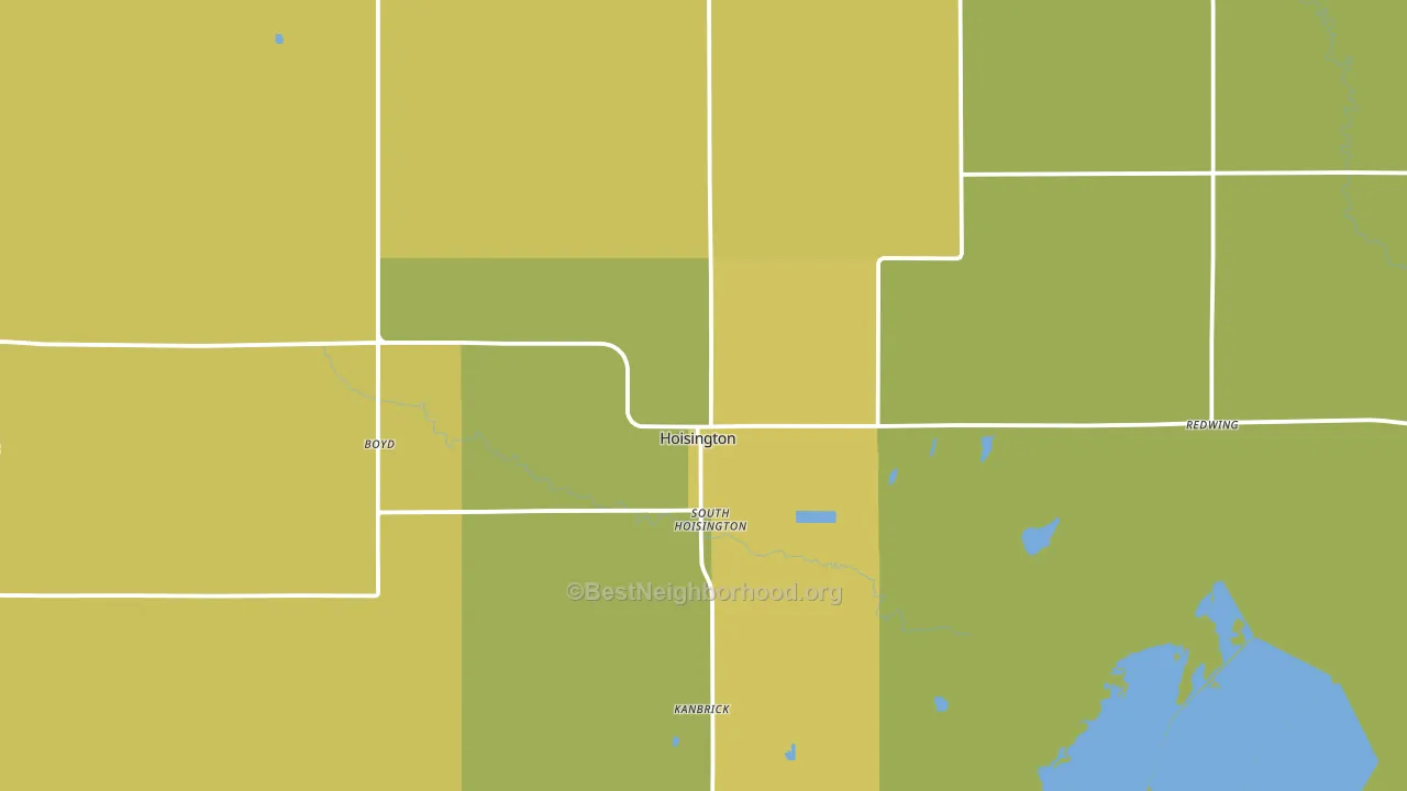 67544, KS block-group voter-turnout map
