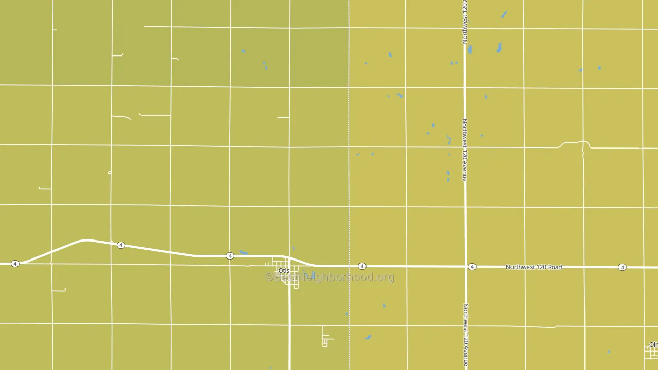 67565, KS block-group voter-turnout map