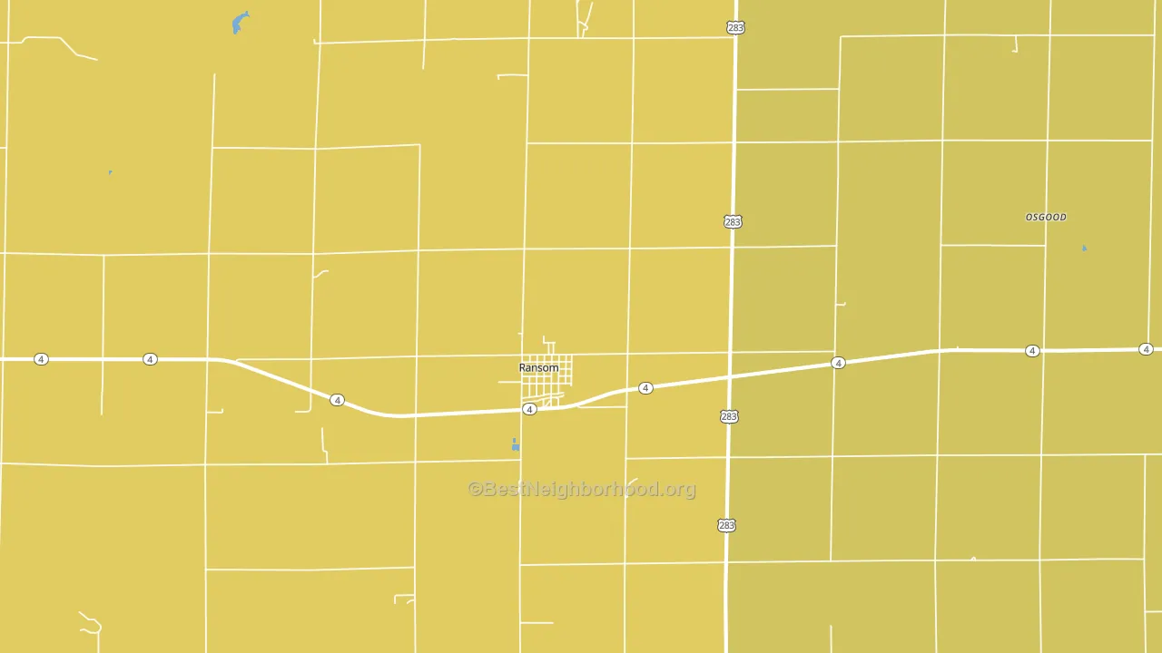67572, KS block-group voter-turnout map
