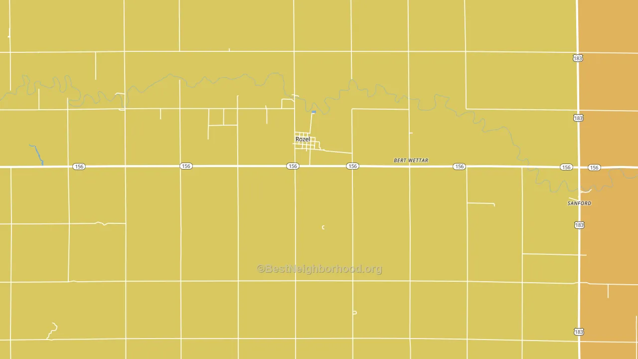67574, KS block-group voter-turnout map