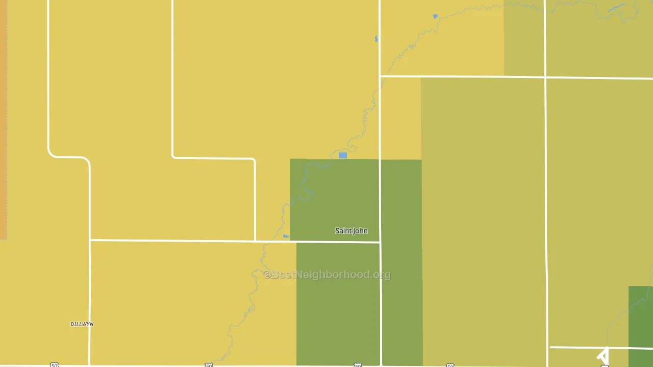 67576, KS block-group voter-turnout map