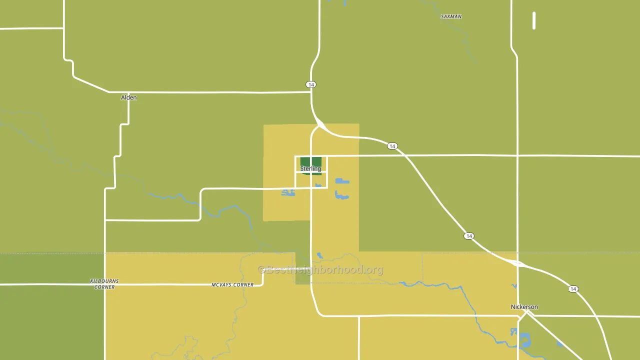 67579, KS block-group voter-turnout map