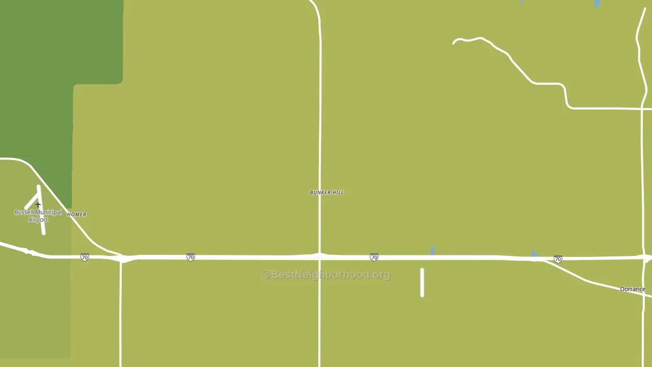 67626, KS block-group voter-turnout map