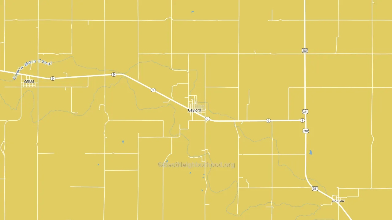 67638, KS block-group voter-turnout map